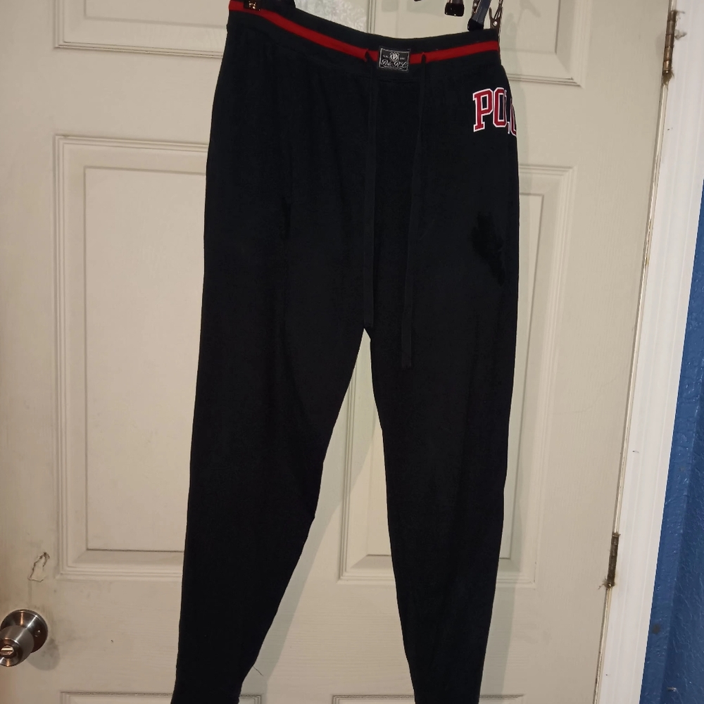 Polo by Ralph Lauren Black Sleepwear Side Pockets Sporty Design Sz L